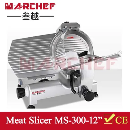 12" Commercial 300mm Blade Dia Bench Top Semi-Automatic Meat Slicer
