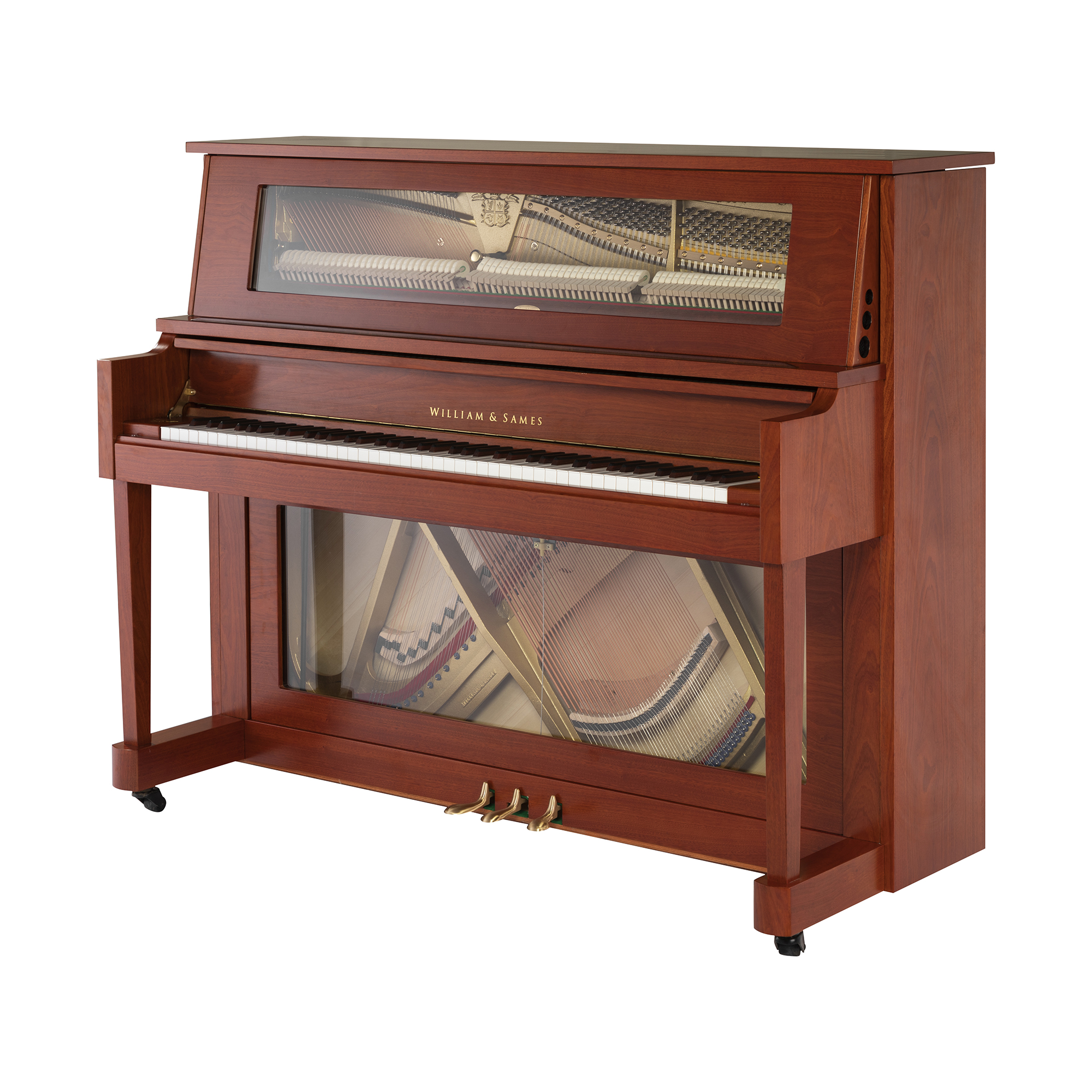 Williamsames S6H Όρθιο πιάνο καρυδιά Matte Home 126cm Acoustic Piano