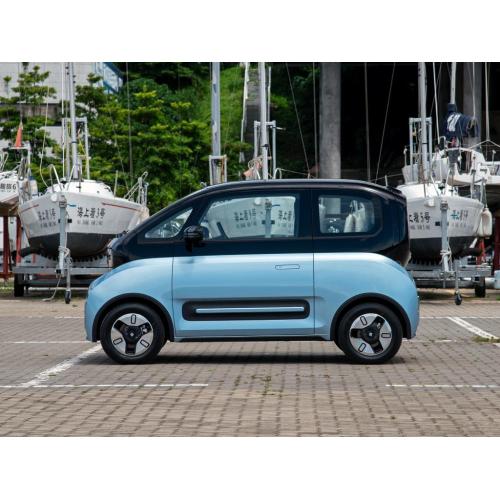 Electric car with 3 doors and 4 seats