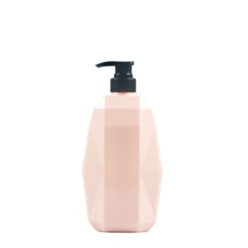 Plastic pink color shape shampoo conditioner lotion bottle