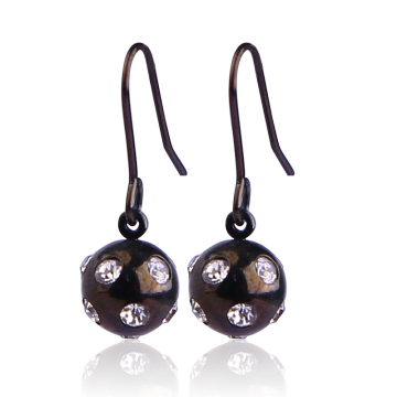 Fashion Earring Elegant Diamond Colorful Ball Earrings