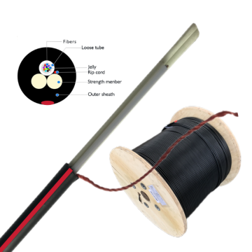 Price per Meter for Mini ADSS ASU Overhead 100M Span 24 Core Drop Cable Optical FTTH 12 Core Fiber Optic Cable