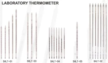 Liquid In Glass Mercury Enclosed Scale Laboratory Thermometers For Science