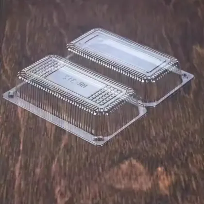 PET Bakery Dessert Cookie Box Container Tiramisu Tray