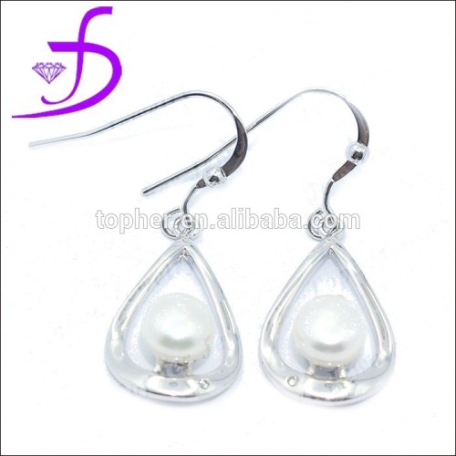 Unique Design Pearl Earrings 925 silver Jewelry freshwater pearl earrings