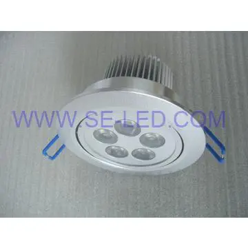 round high power 5*1w natural white led ceiling lighting