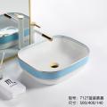 Fashion Design Bathroom Sinks Counter Top Ceramic Basin