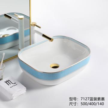 Fashion Design Bathroom Sinks Counter Top Ceramic Basin