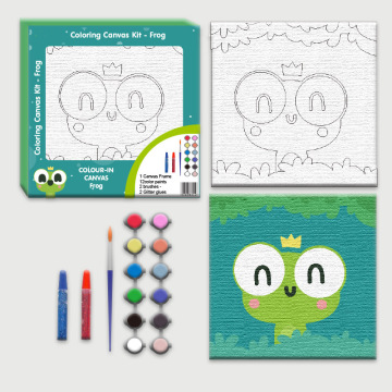 Custom Non-Toxic Wooden Canvas Painting Kit for Kids: The Ultimate Creative Gift