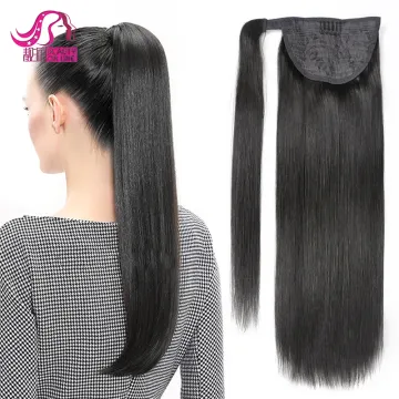 Finest Quality Luxury Honest 100% Remy Human Hair  Wrap ponytail Hair Extension
