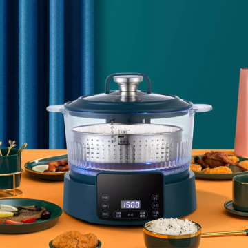 Cooker di riso a basso contenuto di zuccheri intelligenti con vapore automatico e sollevamento per uso domestico 3L