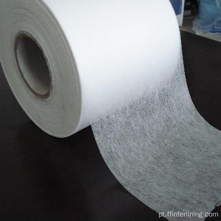 Papel de algodão de poliéster interlinável não tecido para bordado