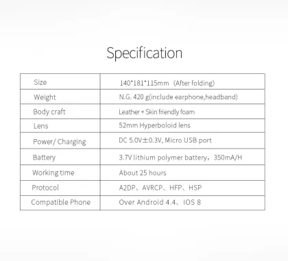 Hot Sale VR Glasses: Bluetooth Wireless 3D Virtual Reality AR Glasses