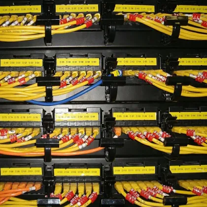 POM plastic electrical wire Network Cable Markers