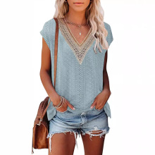 Sleeveless Drawstring Knitted Women Tank Top
