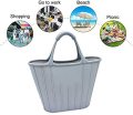 Custom Reusable Silicone Shopping Tote Grocery Bag