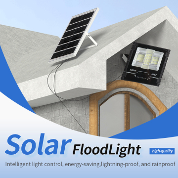 Die-Cast Aluminum Solar Flood Lights for Outdoor