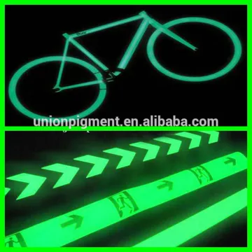 Yellow green inorganic photoluminescent pigment