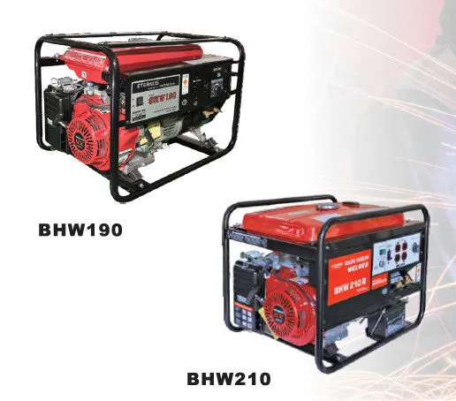 200a Small Gasoline Powered Generator , Recoil Starter Bhw210e