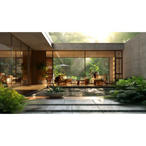 Sistema de janela de batente de alumínio à prova d'água