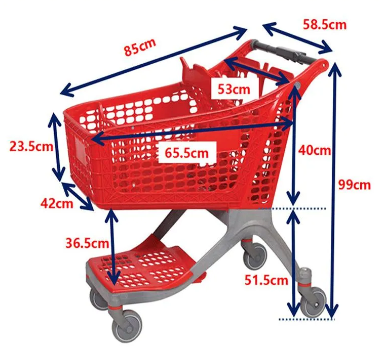 Supermarket Plastic Trolley