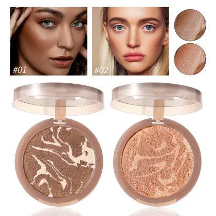 Soft Waxy Silky Mousse Contouring Pressed Powder Bronzer Makeup