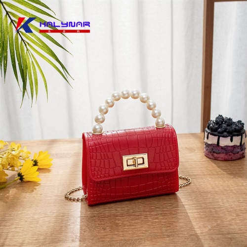 MINI Jelly Handbags Pearl Girls Bags