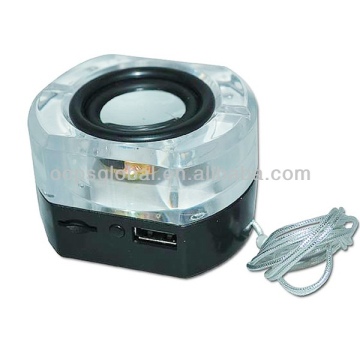 Crystal bluetooth round shape speaker