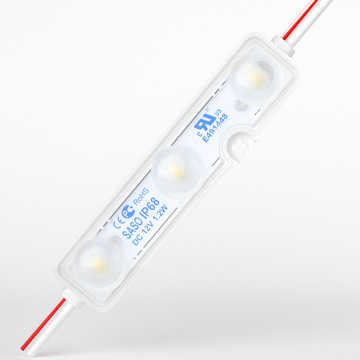 DC12V 3 LED 1.2W 2835 High Brightness White Injection Modules with Lens