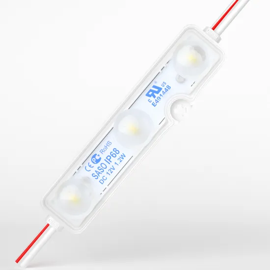 DC12V 3 LED 1.2W 2835 High Brightness White Injection Modules with Lens