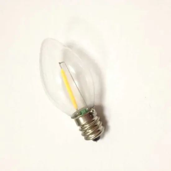 sale by bulk candel lamp C7 led filament bulb
