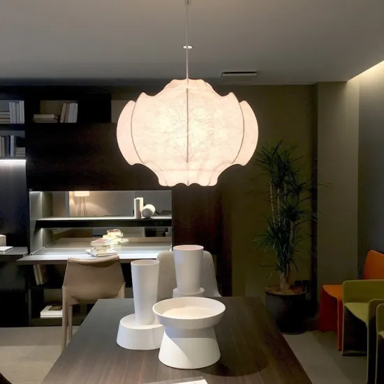 Modern Elegant Silk Chandelier Pendant Light for Dining Room and Bedroom Decor