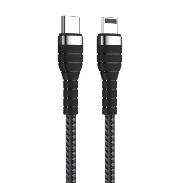 Zebra Stripe Type-C à Lightning Fast Charger Cable