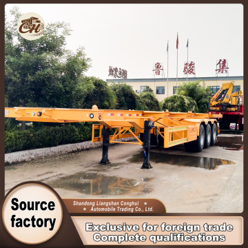 تریلر اسکلت تیر مستقیم 3 محوره