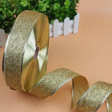 2M Sparkle Ribbon Christmas Trees & Wedding & DIY & Scrapbooking Party Decor 5CM Width Wire Edged