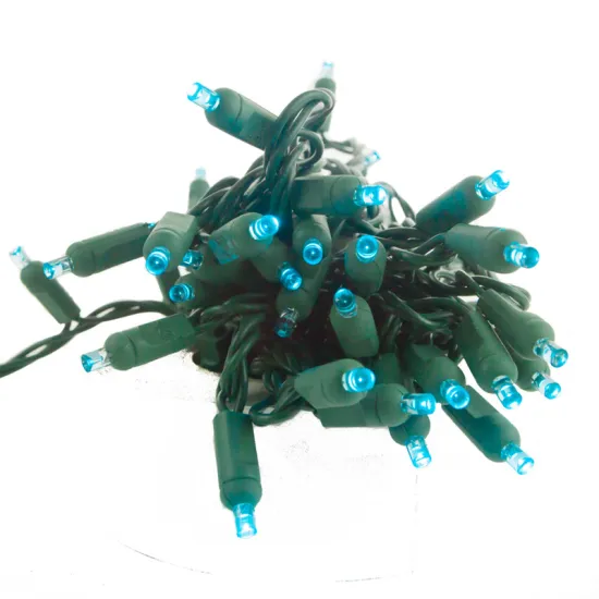 100 LED 4 Inch Spacing Mini Blinking String Lights for Christmas Tree Decorations