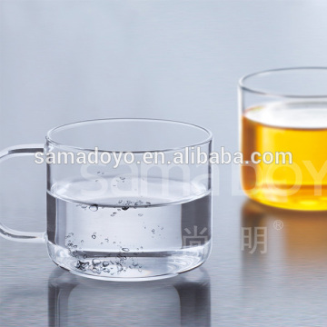 Transparent Glass Coffee/ Tea/ Water Cups with Handle on Sale for Christmas