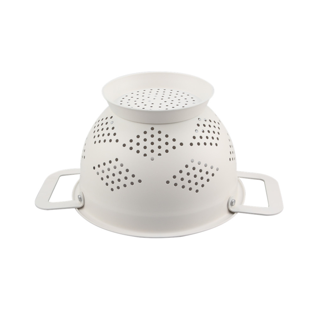 White Powder Coating Colander 4