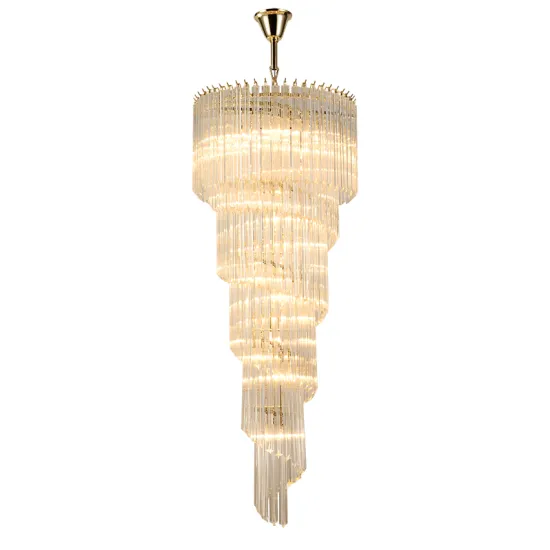 Modern Hotel Luxurious Multi-Layer LED Crystal Chandelier with Warm Light