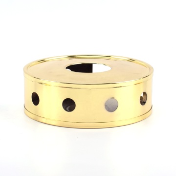 Top Quality Mirror Finish Gold Stainless Steel Teapot Warmer with Candle Base