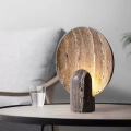 Lampe de table en bois résine de décoration pour la lecture de la chambre