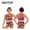 Abbigliamento da cheerleader senza maniche personalizzate
