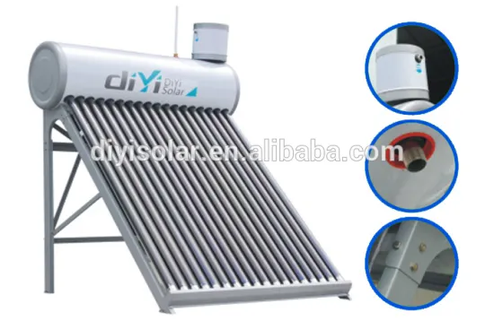 Made in China Non Pressure Solar Water Heating Systerm with Assistant Tank
