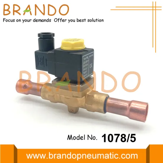 1078/5 Castel Type Liquid Solenoid Refrigeration Valve 5/8''