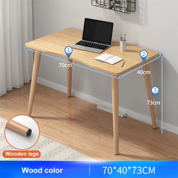 Modern Wooden Desk: Stylish Design for Comfortable Home Office and Gaming Setup