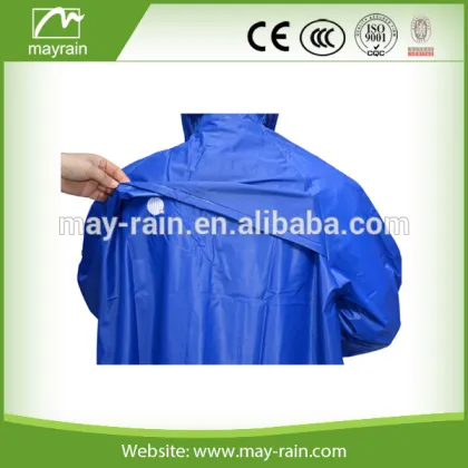 PVC raincoat blue raincoat
