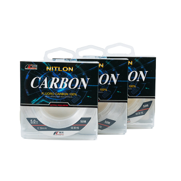 High Quality Sinking Carbon 50m Wear-Resistant Fluorocarbon Fishing Line for Sale