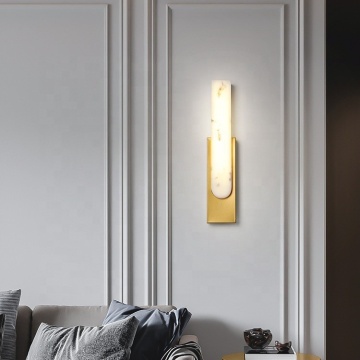 American Country Style Imitated Marble Wall Lamps for Living Room, Bedroom, and More