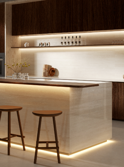 Tivoli Yellow Cave Sintered Stone Slab