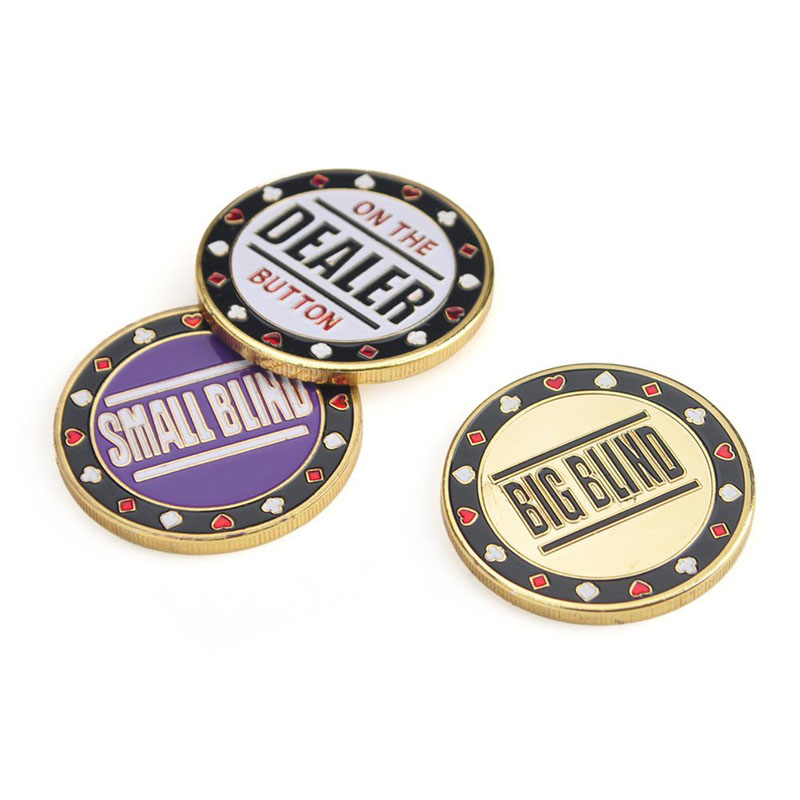 Poker Metal Buttons